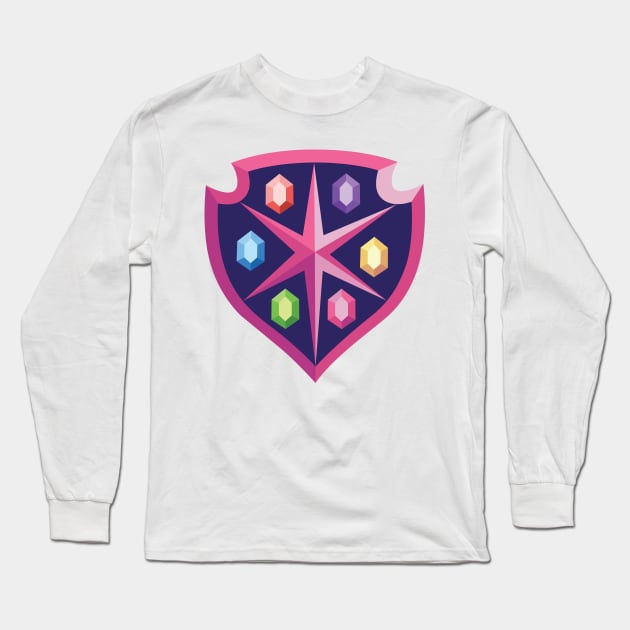 School of Friendship crest Long Sleeve T-Shirt by CloudyGlow